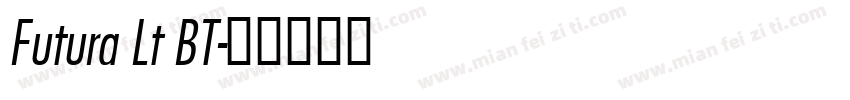 Futura Lt BT字体转换
